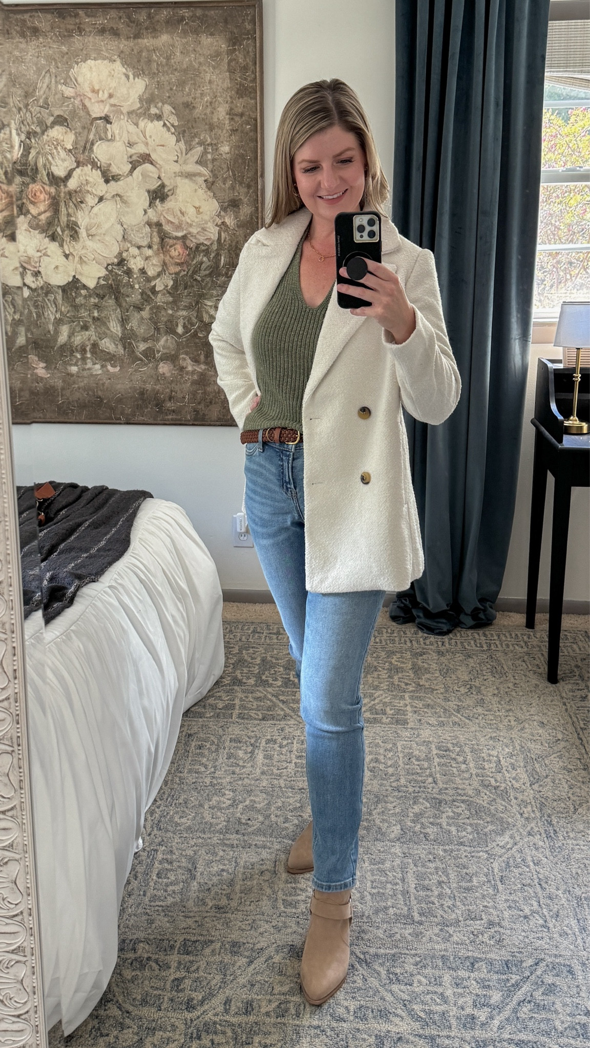 I will be living in this classic coat as soon as the weather cools down. It’s so pretty and $45 from @walmartfashion ! #walmartpartner

Size down… it’s on the boxy side. #walmartfashion

#LTKMidsize #LTKFindsUnder50 #LTKSeasonal