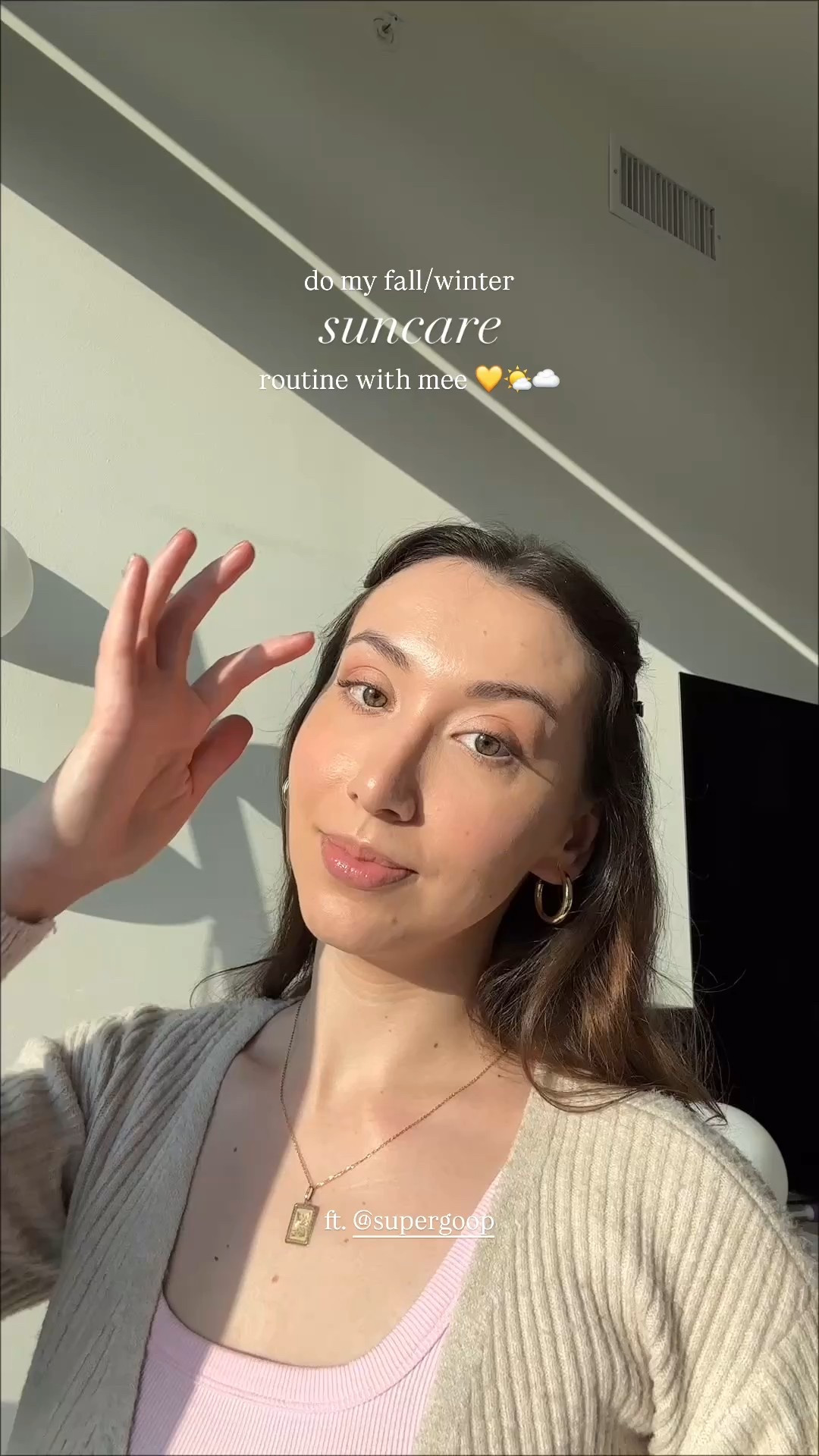 fall/winter suncare routine ☀️☁️🫶 because you should always keep your skin healthy & protected, even during the colder months! the sun was actually hitting me so much while filming this lmao 🤭 

PRODUCTS:
all from Supergoop!

• Unseen Sunscreen 
• Glowscreen Sunlighter Stick SPF 45 - shades Sunrise + Golden Hour 
• Glowscreen SPF 40 - shade Sunrise - I love using this as a touch up or highlighter on my cheekbones throughout the day for a healthy glowy look 🫶 
• Glow Gloss SPF 40 Lip Balm - shade Strawberry Spritz (bonus: this smells SOO good, just like berries!) 

Have you tried Supergoop before? I find it to be pretty worth the hype and worked great on my combination skin! 

[skincare routine, daily self care routines, autumn makeup tutorial, skin care must haves, sunscreen favorites, gift ideas for her for him, stocking stuffers, holiday presents, best beauty products 2025, sephora haul]

#LTKGiftGuide #LTKFindsUnder50 #LTKBeauty