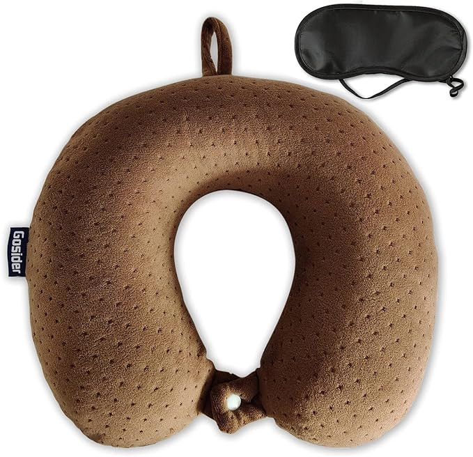 Memory Foam Travel Pillow, Comfortable Travel Neck Pillow U Shape, Support Neck and Head to Relie... | Amazon (US)