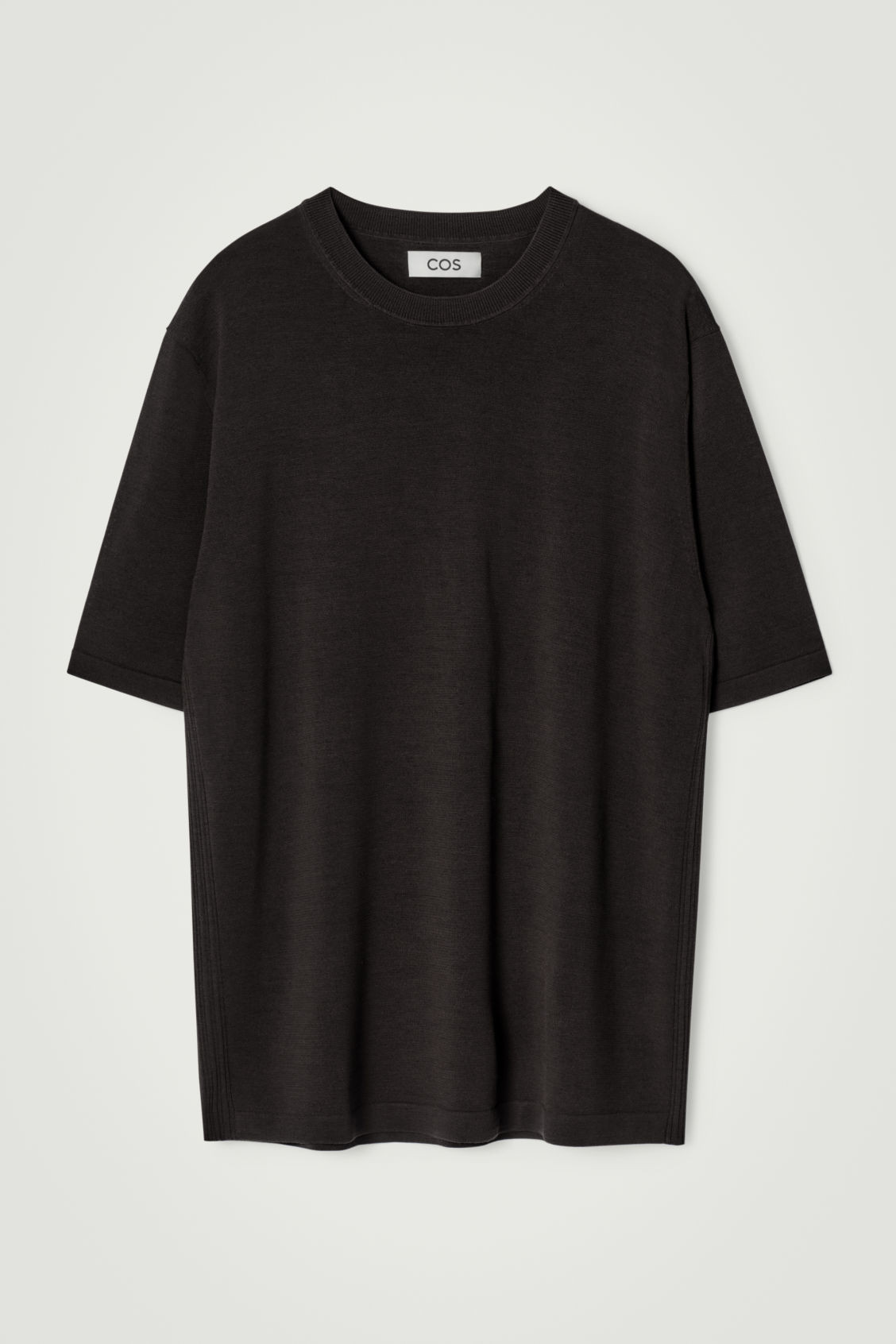 KNTTED WOOL-SILK T-SHIRT | COS (US)
