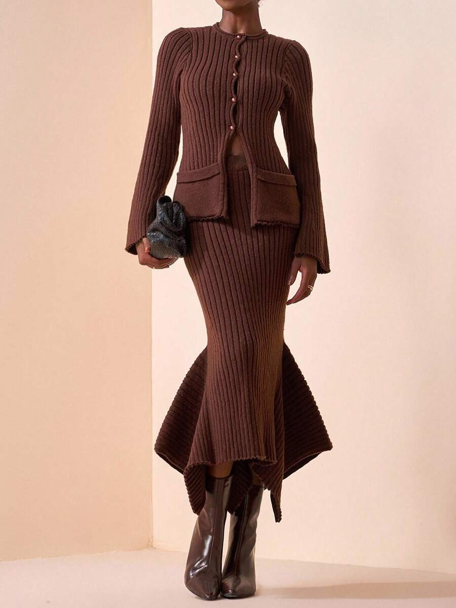 Zivah 2025 Autumn/Winter New Elegant Party, Daily, Date, Work Commute Refined Comfortable Soft Ve... | SHEIN