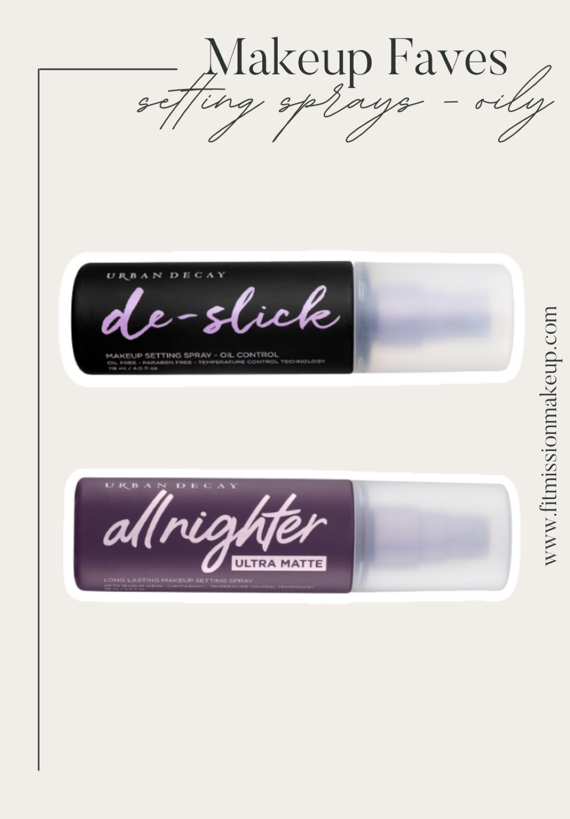 My favorite setting sprays for oily skin