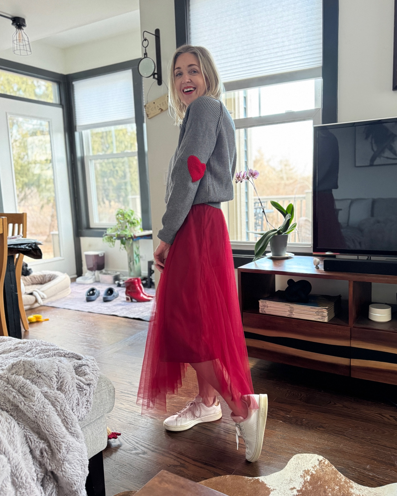 Valentines outfit inspo.

Chicwish sweater size S/M
Chicwish tulle skirt size XS

#LTKOver40 #LTKFindsUnder100 #LTKSeasonal