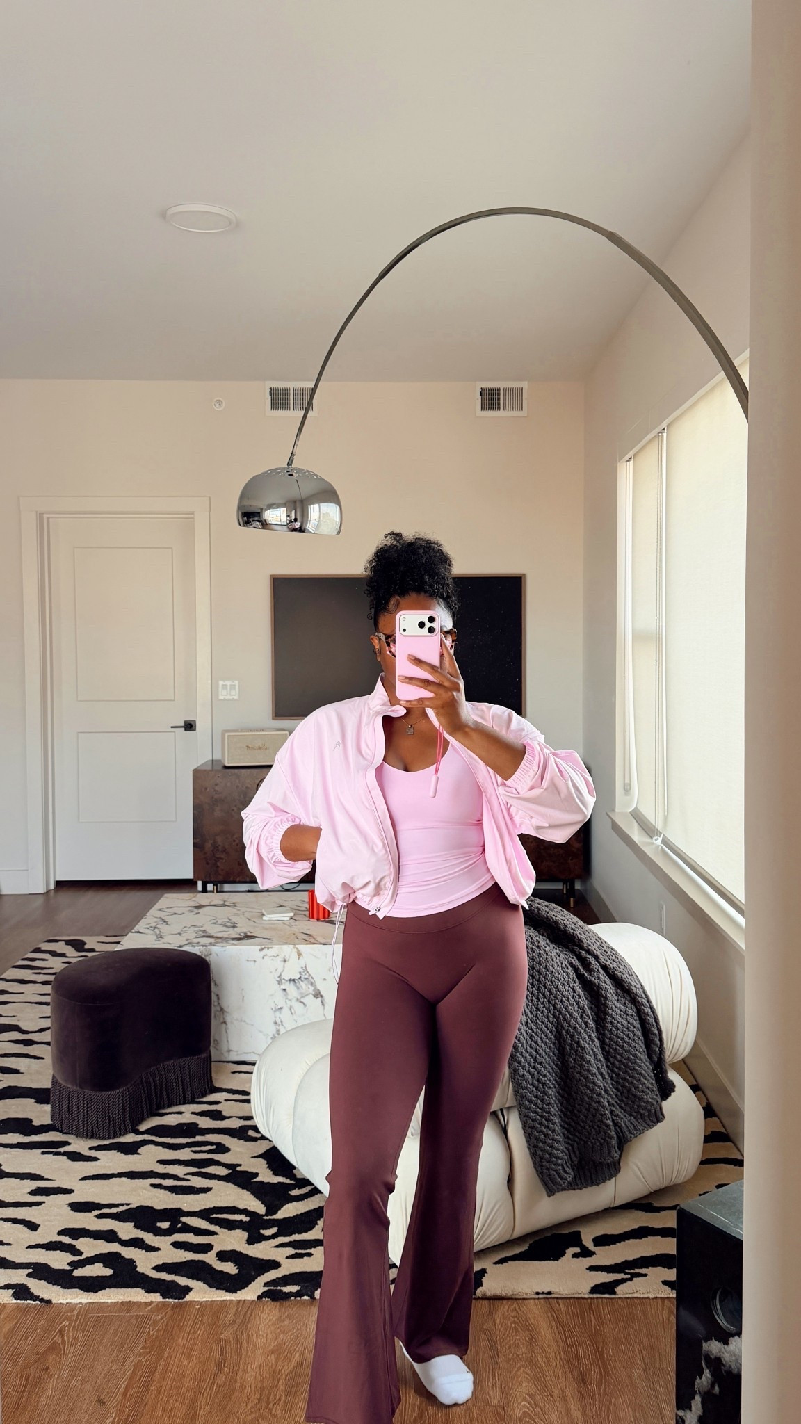 today’s oner active workout fit for my zone two cardio walk :) love me some soft motion! also loving the chalk pink air move jacket! 

#LTKdayinmylife #LTKActive #LTKootd