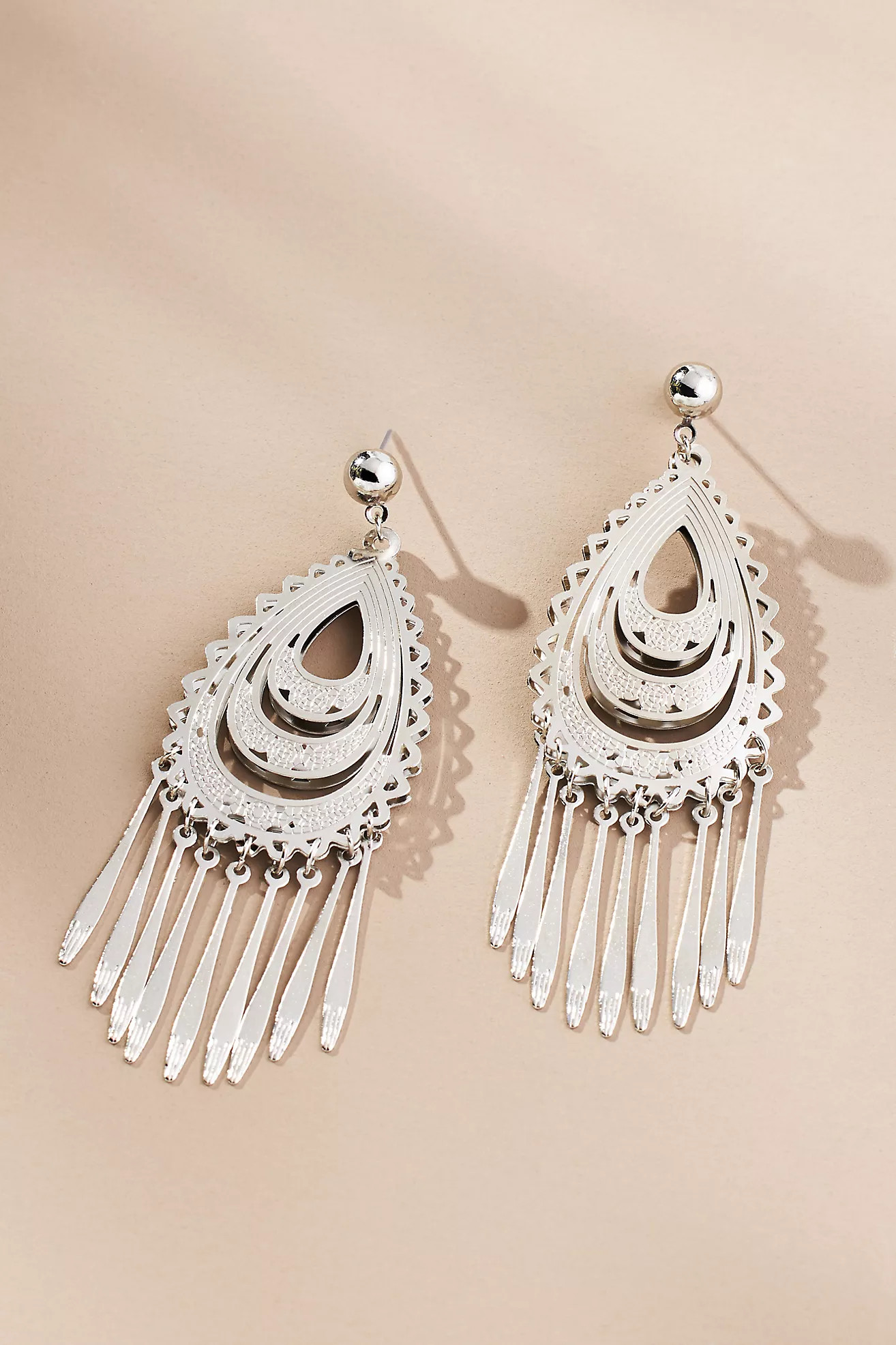 Western Fringe Teardrop Earrings | Anthropologie (US)