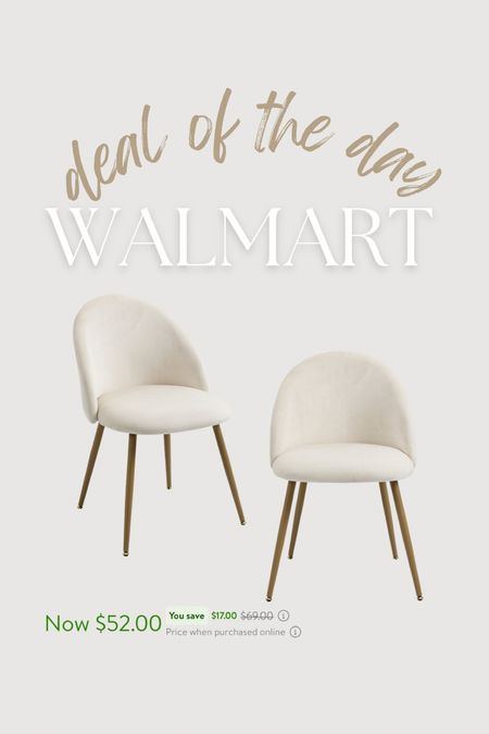 Deal of the day for basic chairs for anywhere in the home from Walmart! 