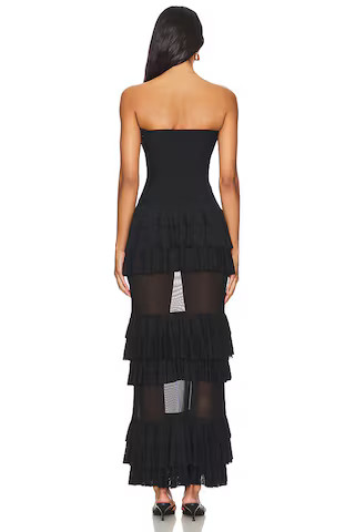 Lorenza Maxi Dress in Black | Revolve Clothing (Global)