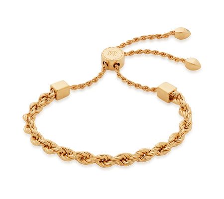 Gold Corda Friendship Chain Bracelet | Monica Vinader (US)