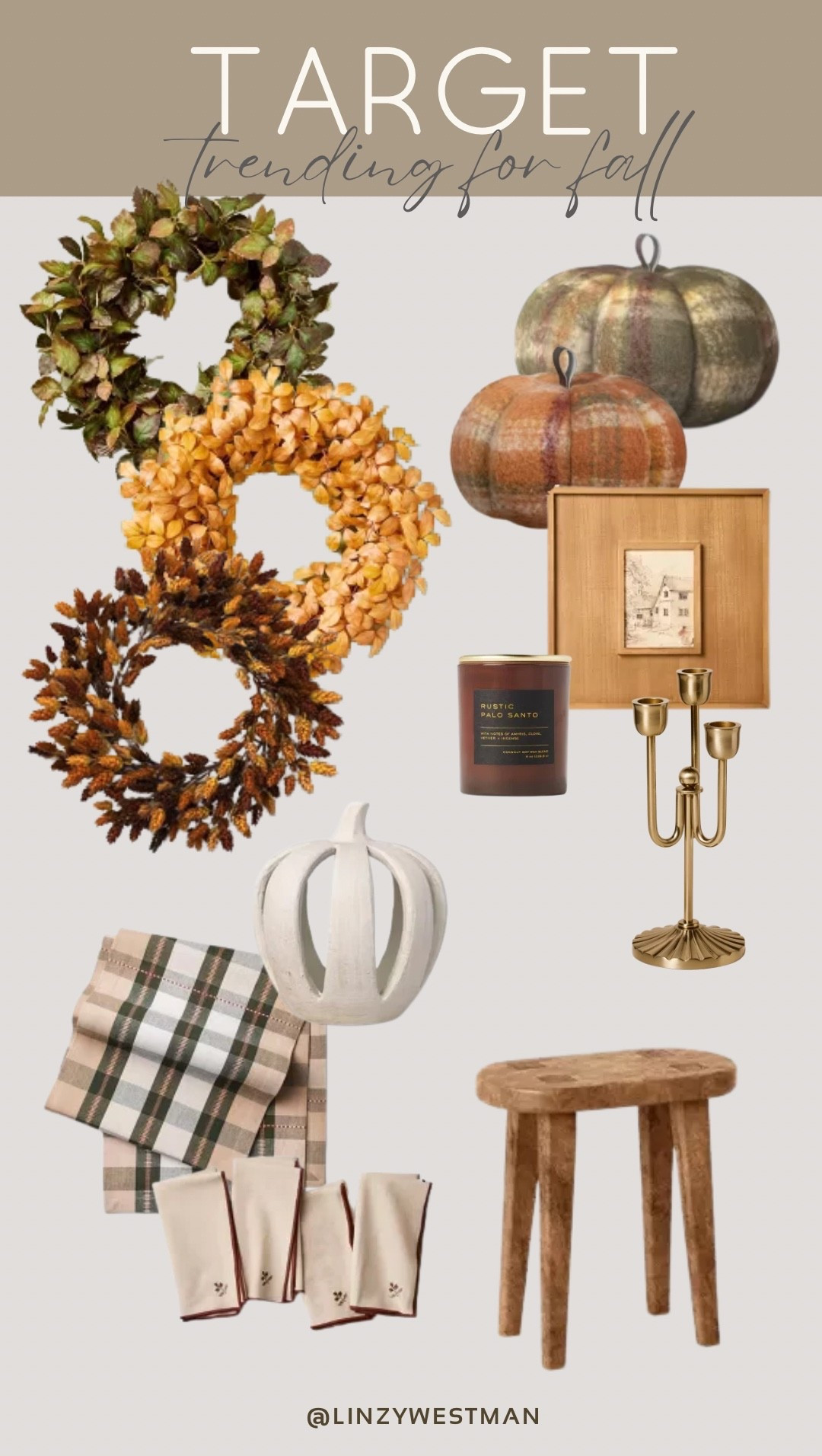 TARGET FALL HOME DECOR 🎯🍂 brand new and trending! Love a fresh wreath or set of cloth napkins for a mini seasonal refresh.

#LTKHome #LTKSeasonal #LTKSaleAlert