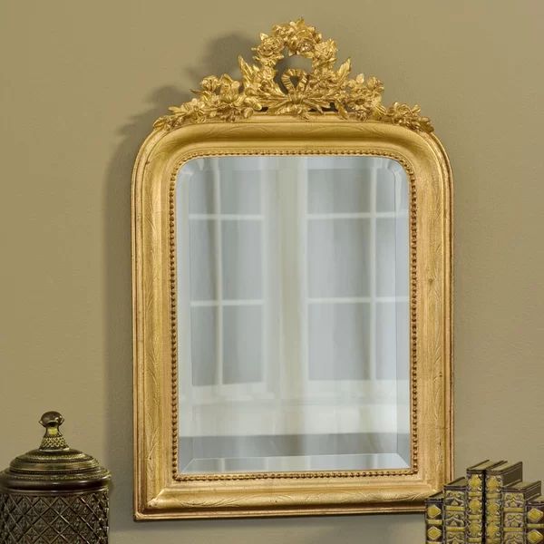 Gold Leaf Hagood Arch Wall Mirror | Wayfair North America