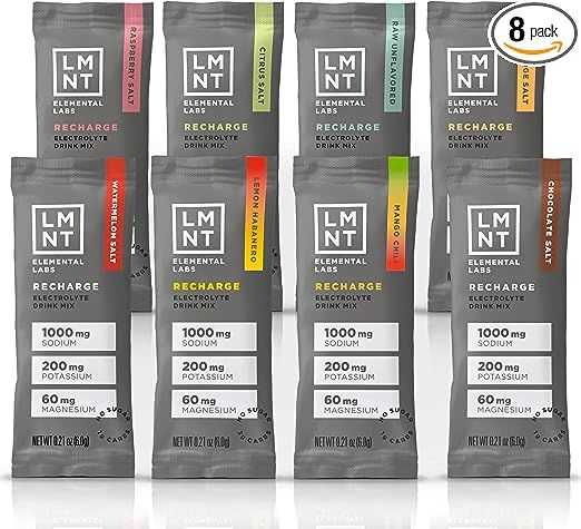 LMNT Keto Electrolyte Powder Packets | Paleo Hydration Drink Mix | No Sugar, No Artificial Ingred... | Amazon (US)