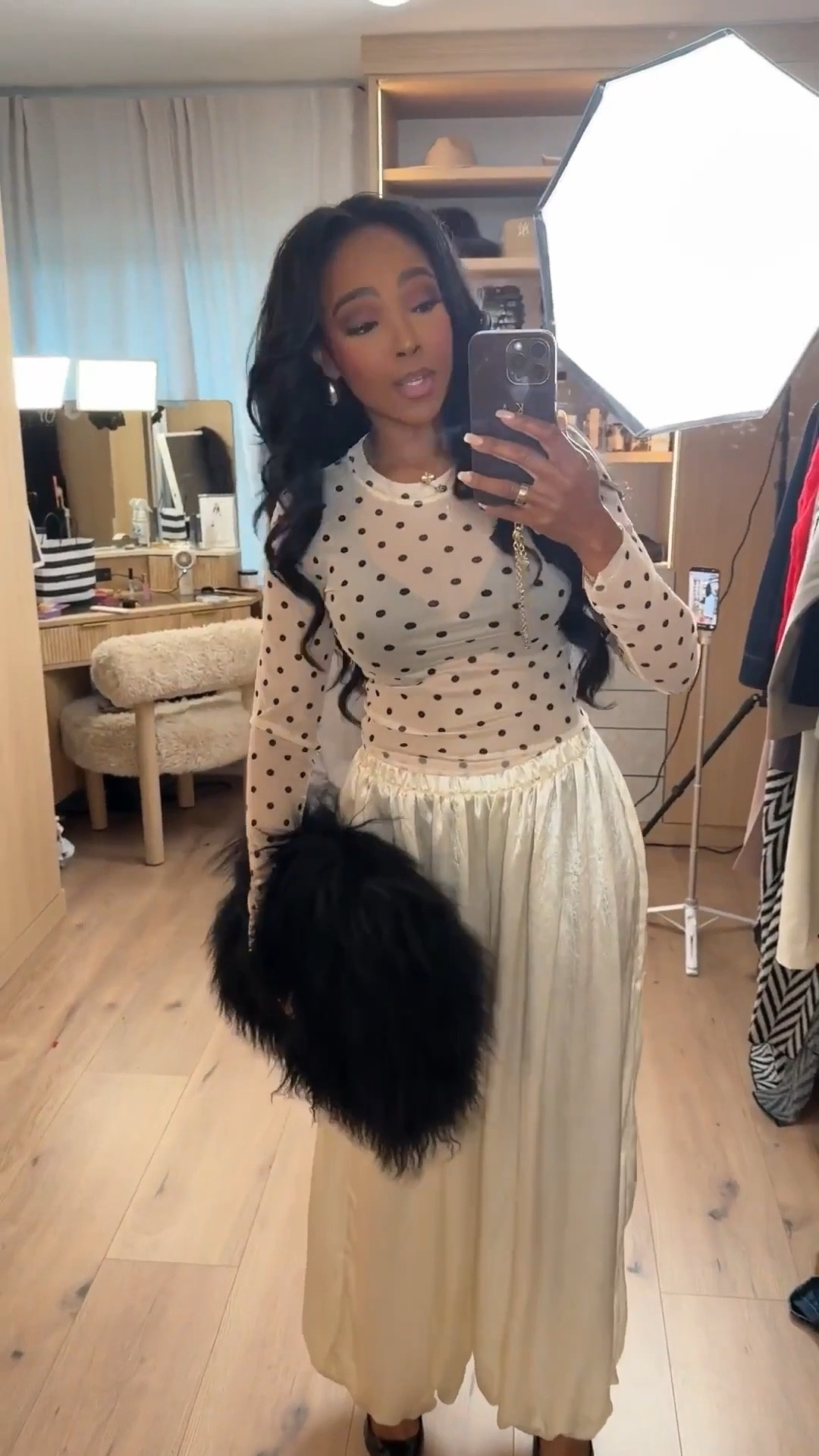 Scroll to shop this feminine chic look 🤍

This polka dot top paired with a flowy skirt gives that timeless, soft elegance with a modern edge—especially styled with black accessories for contrast. It’s an easy outfit to rewear and mix with other staples, making it a smart pick where your cost per wear keeps going down.

Perfect for brunch, date days, events, and elevated daytime looks.

📏 Measurements: 5’4”, 140 lbs, 34D bust, 27” waist, 40” hips

Follow me on Instagram and YouTube @kirasfashionfinds  

#LTKootd #LTKPetite #LTKgrwm