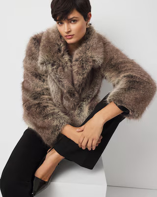 Faux Fur Peacoat | White House Black Market