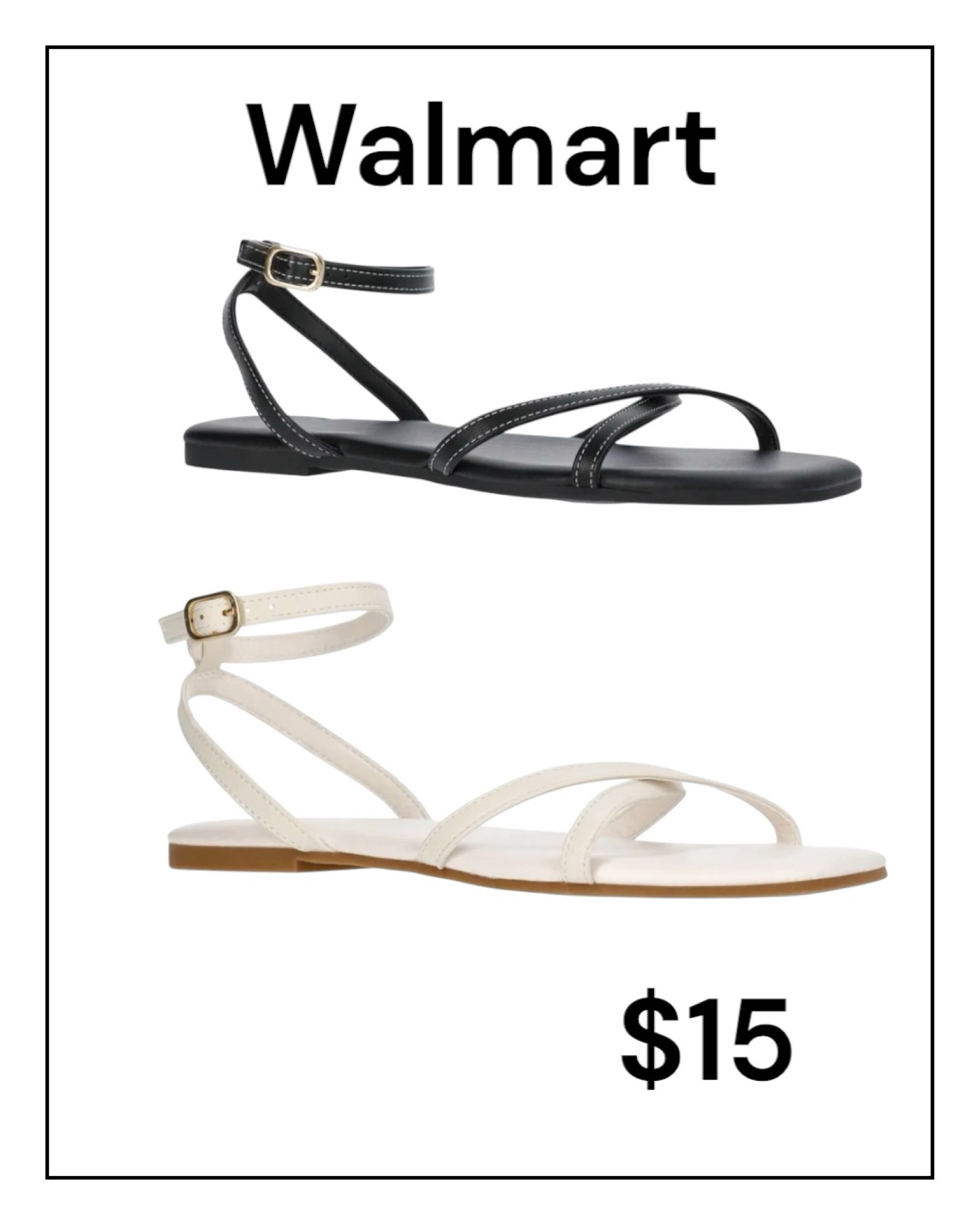 Cute an affordable sandals from Walmart 
#sandals
#walmart