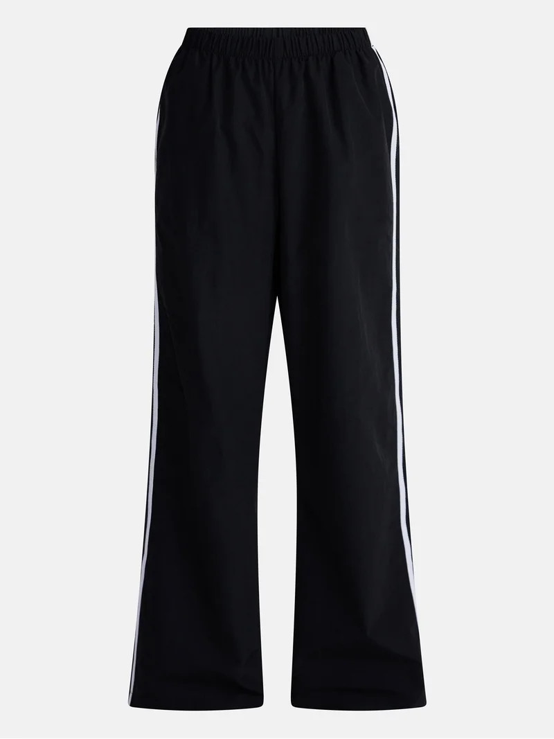 No Boundaries Nylon Game Day Track Pants, 30.5'' Inseam, Women's XXS-XXL | Walmart (US)