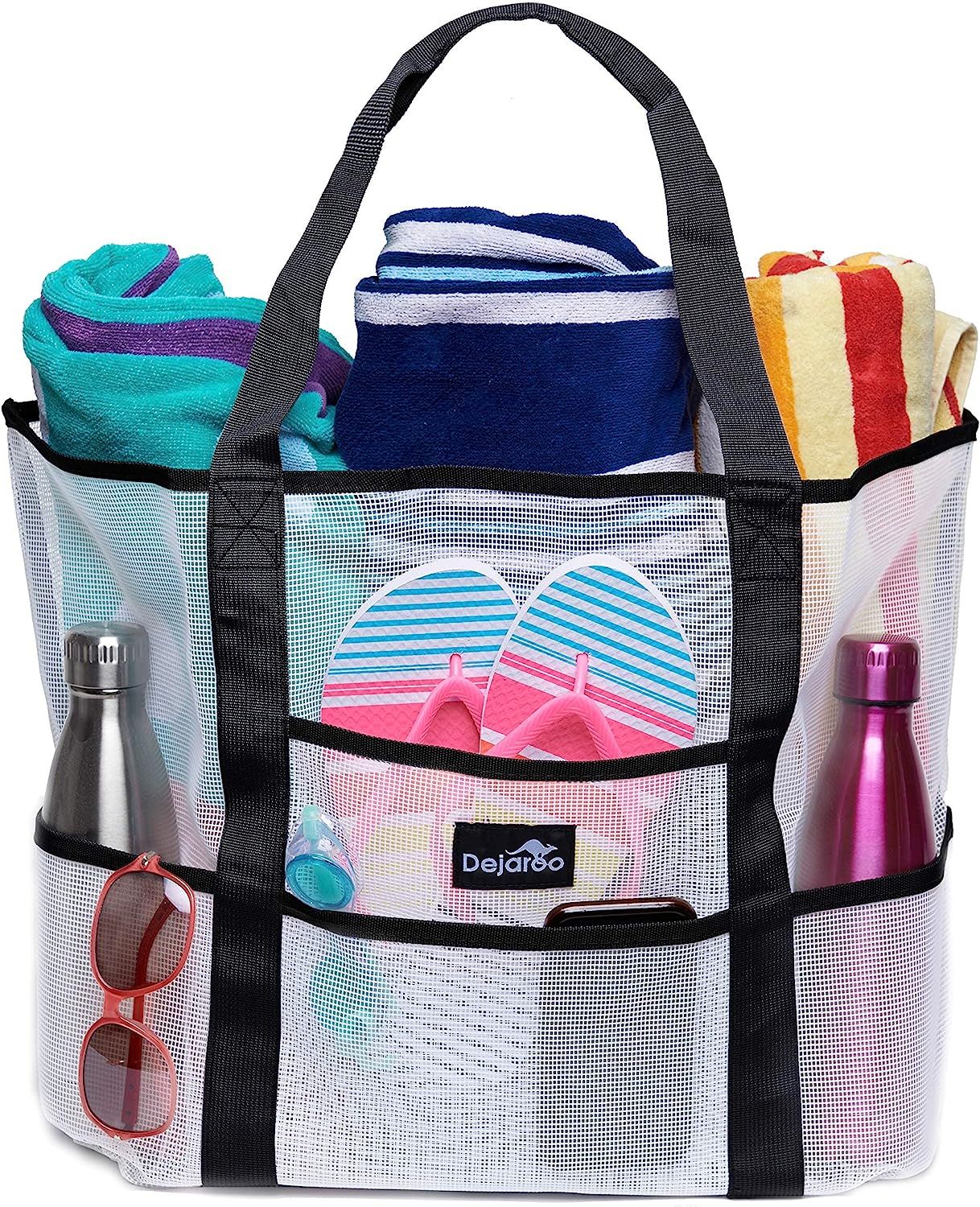 Dejaroo Mesh Beach Bag - Lightweight Tote Bag For Toys & Vacation Essentials | Amazon (US)