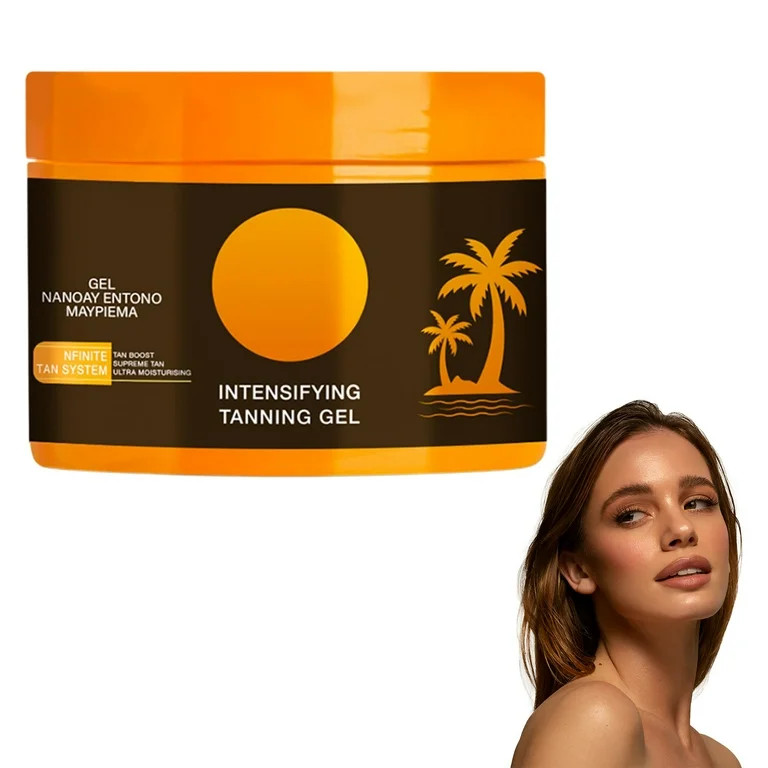 Intensive Tanning Gel | Browning Tan Accelerator | Non-Greasy, Water-Resistant with Carrot and Co... | Walmart (US)