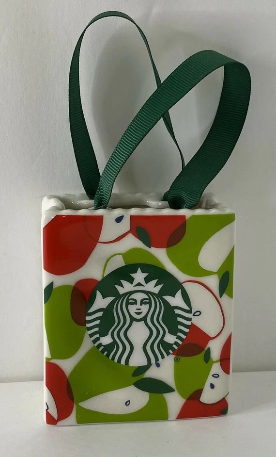 Starbucks Gift Card Holder, Apple Teacher Ceramic Tote Bag, Limited Edition, Personalized, Custom... | Etsy (US)