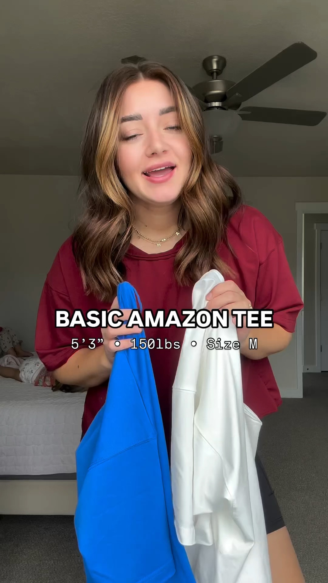 Wearing a medium! I LOVE these tees!!