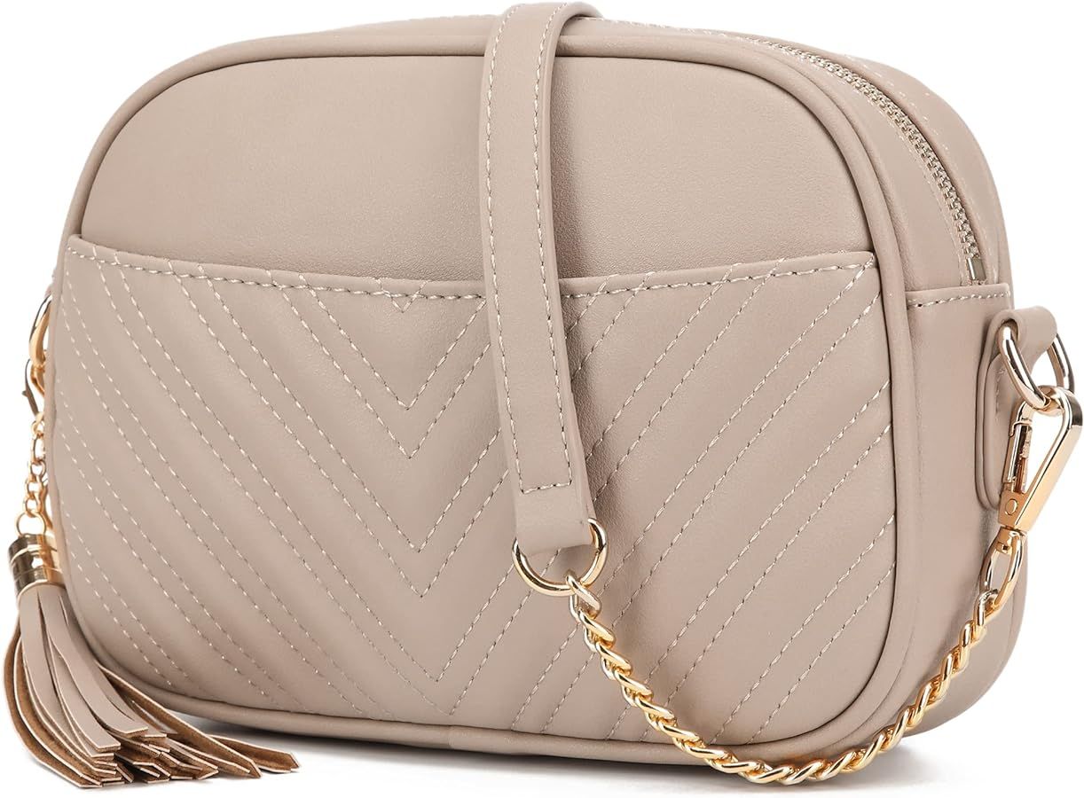 lola mae Quilted Crossbody Bag, Trendy Design Shoulder Purse | Amazon (US)