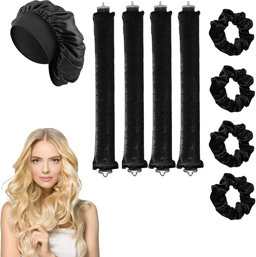 4 Pcs Blowout Rods, Heatless Curlers, Heatless Blowout Rods Heatless Curling Rod, Blow Out Rods -... | Amazon (UK)
