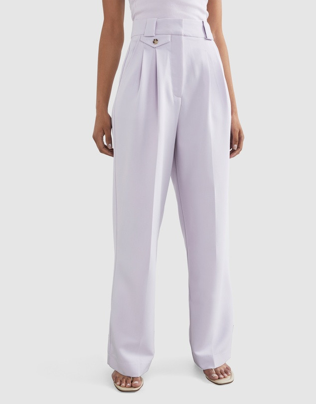 Tailored Twill Wide Leg Pant | THE ICONIC (AU & NZ)