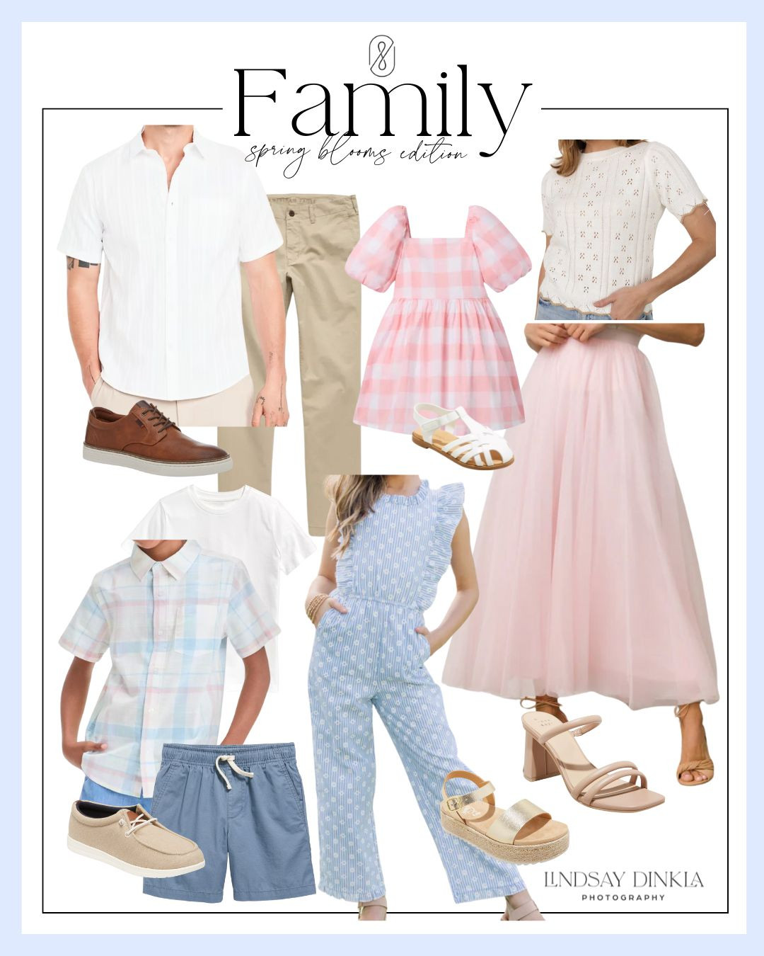 A perfect family outfit in the spring blooms! Also works great for Mommy + Me sessions, Just The Kids sessions, or a Milestone session. Let nature shine with gorgeous flowers all while you pull the focus in these stand-out tones. 

These outfits would also be perfect for Easter Sunday gatherings, spring weddings, graduation parties and other seasonal gatherings. Don't let a great outfit only be worn once! #springblooms #familyoffive #Easter #springwedding #LTKWedding 

 #LTKKids #LTKFamily #LTKMens
