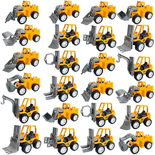 Juuxncgv 24PCS Mini Construction Vehicles,Play Figure Vehicles,Pull Back Engineering Vehicles,Toy... | Amazon (US)