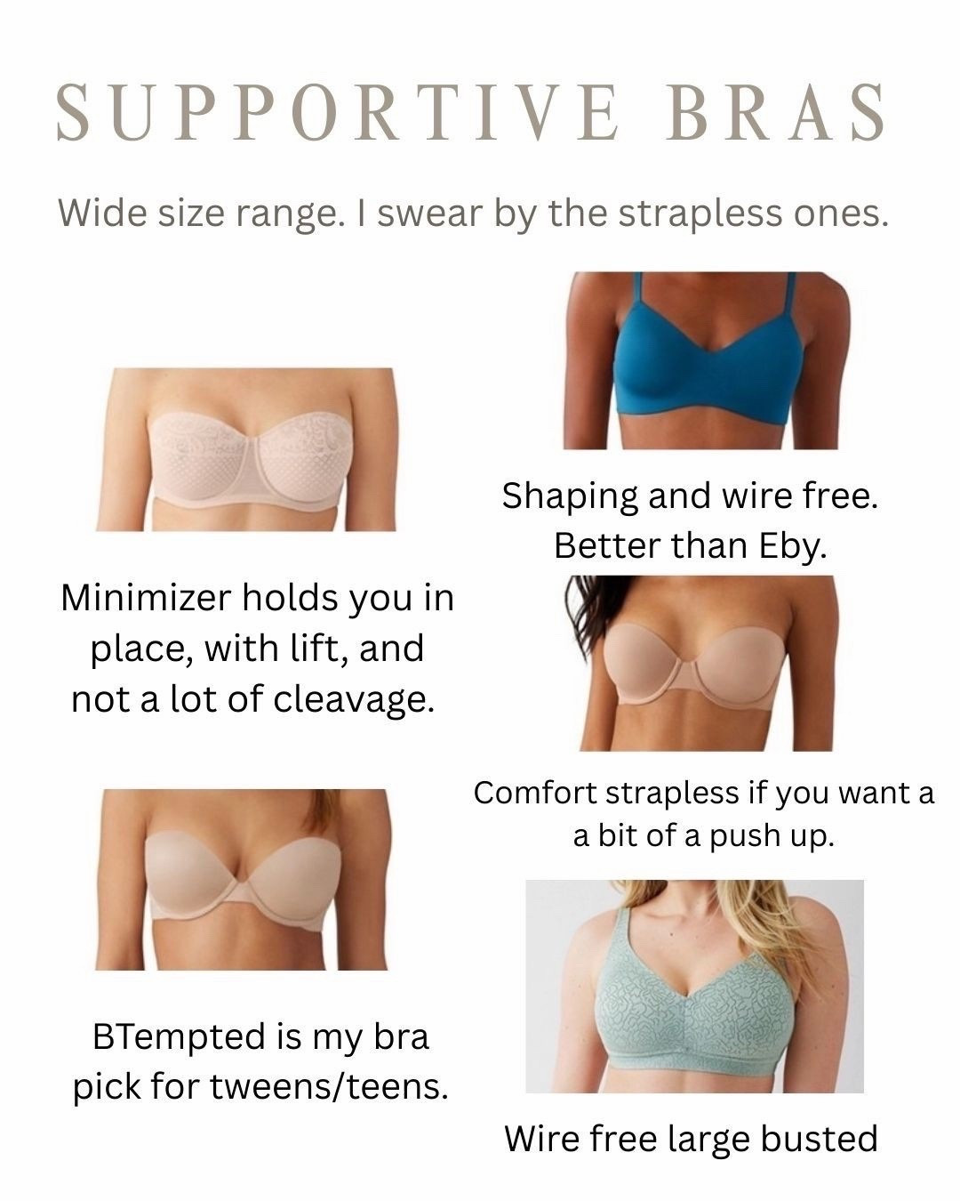 The best bras for all occasions. 