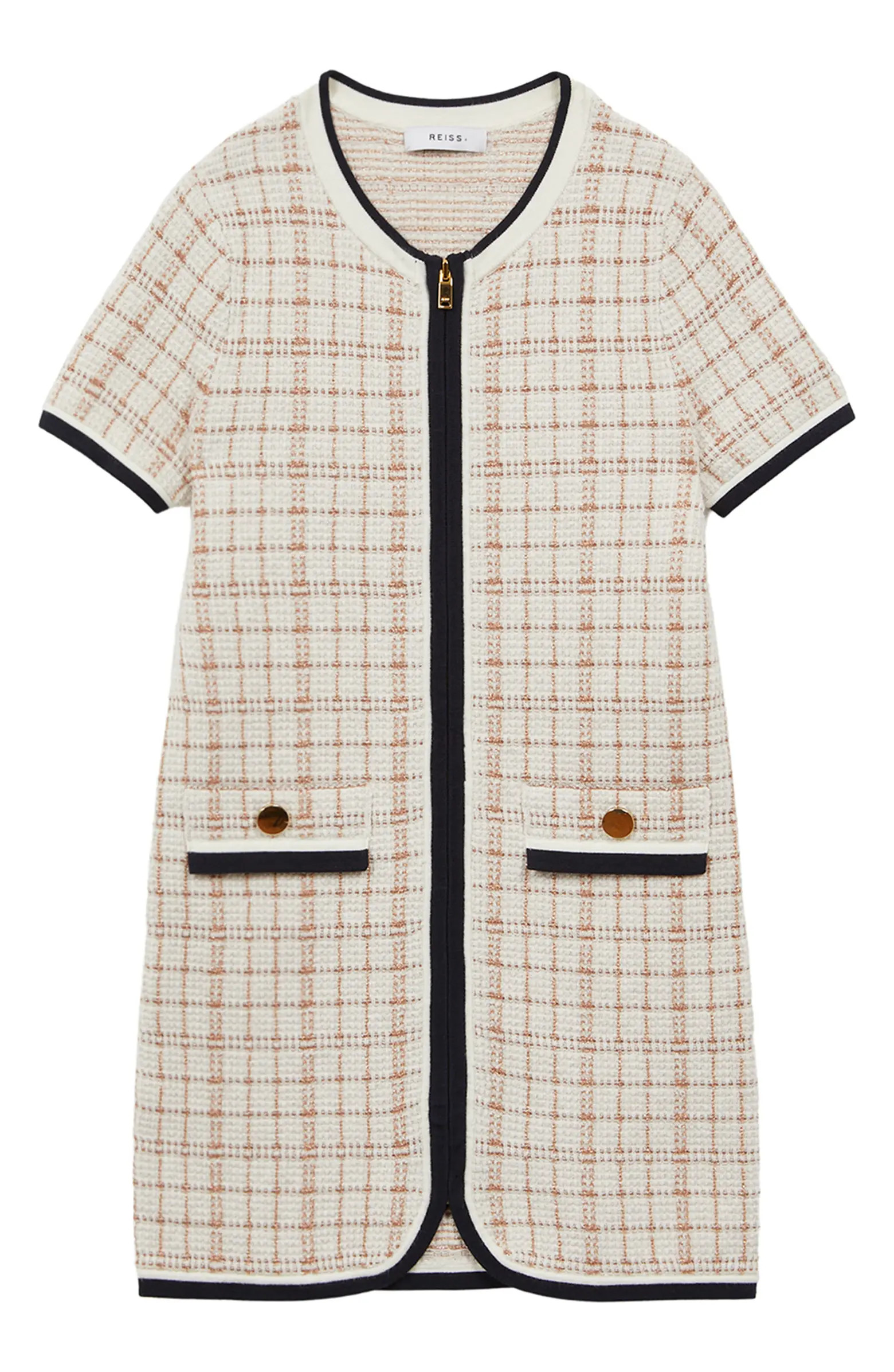 Reiss Kids' Mila Jr. Plaid Tweed Shift Dress | Nordstrom | Nordstrom