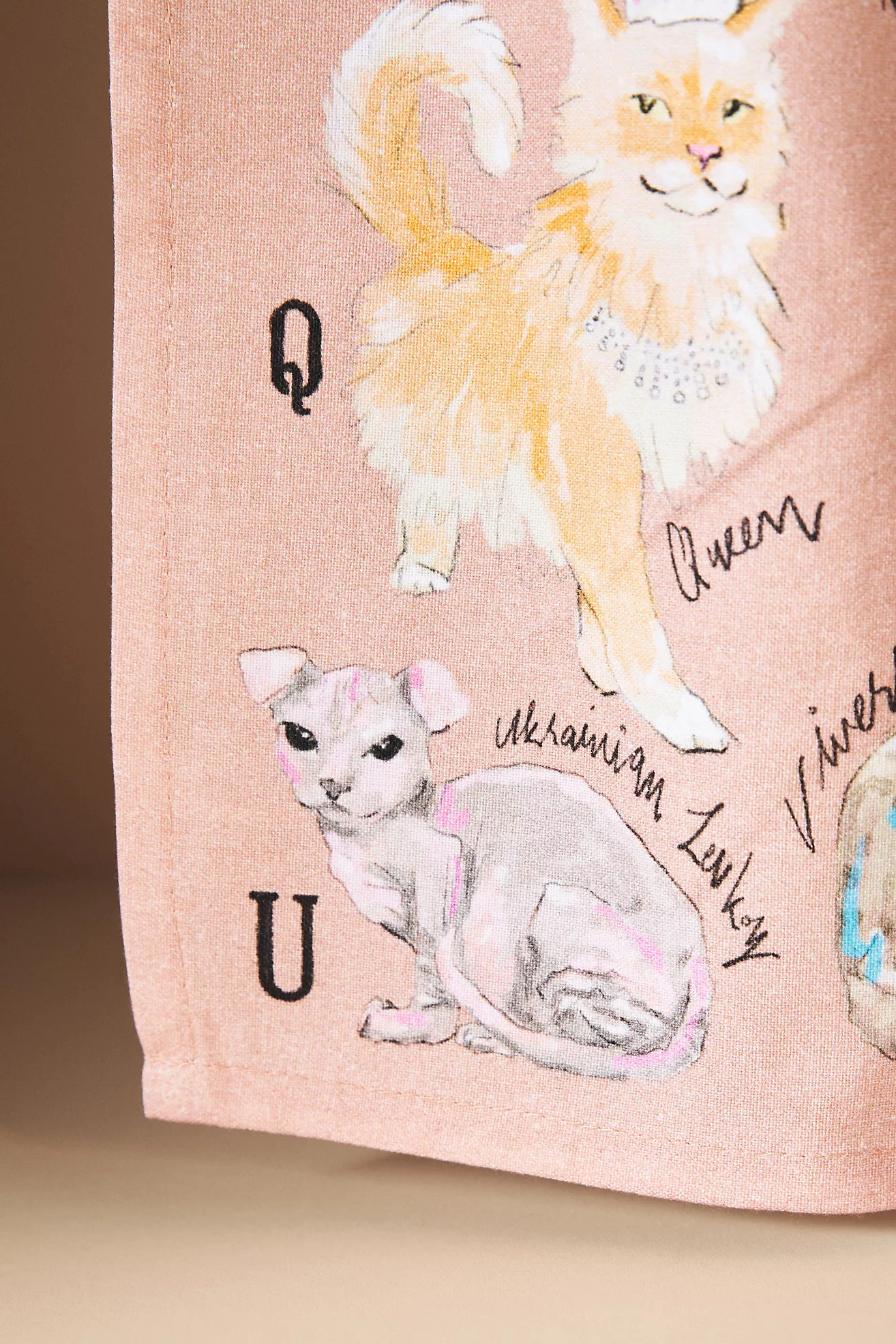 Cat Breeds A-Z Dish Towel | Anthropologie (US)