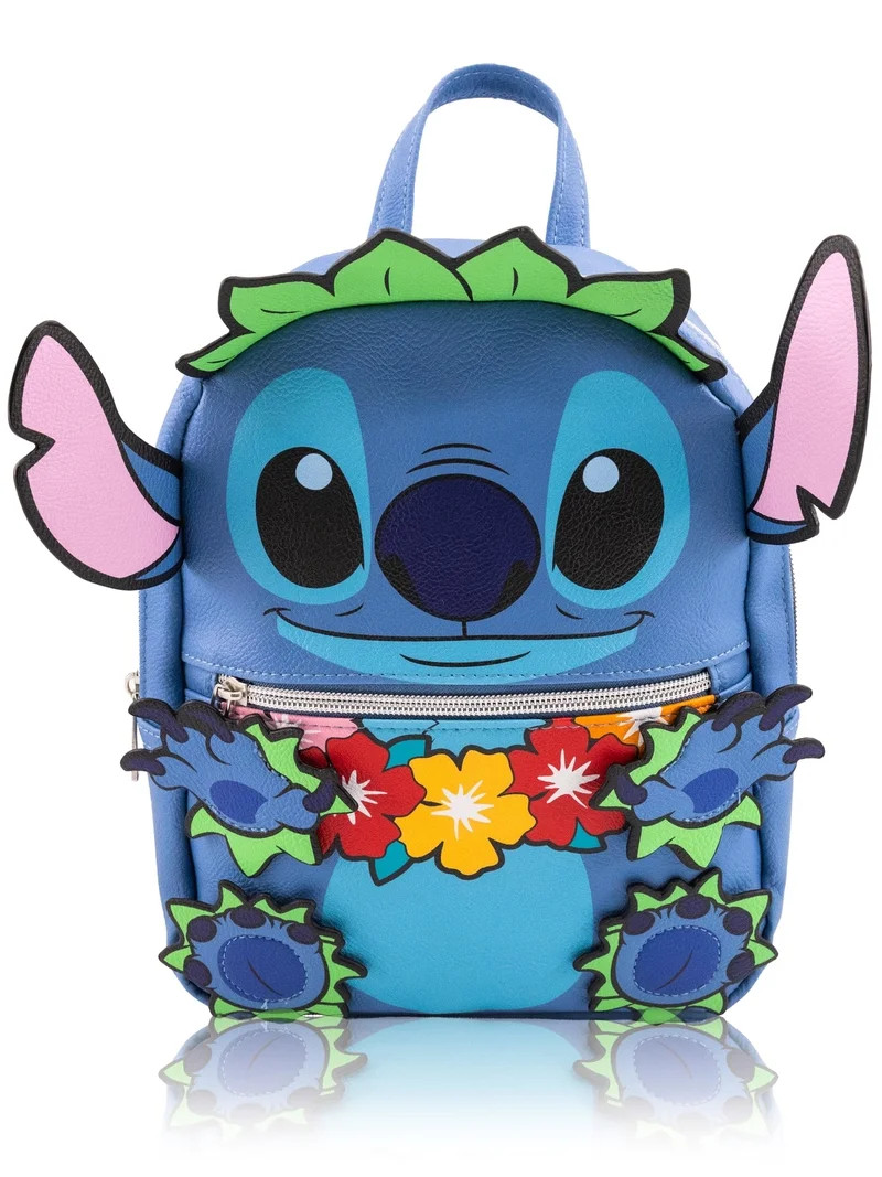 Disney Lilo and Stitch Backpack for Women, Men, Unisex  Cute PU Leather 10" Stitch Mini Backpack ... | Walmart (US)