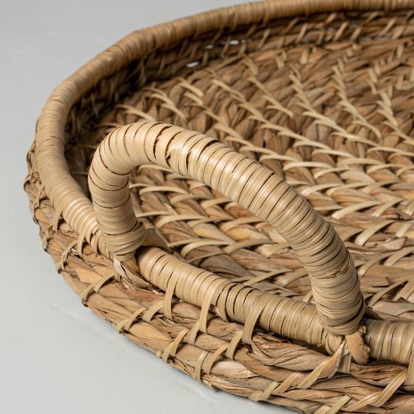 Woven Circular Serve Tray with Handles - Hearth & Hand™ with Magnolia | Target