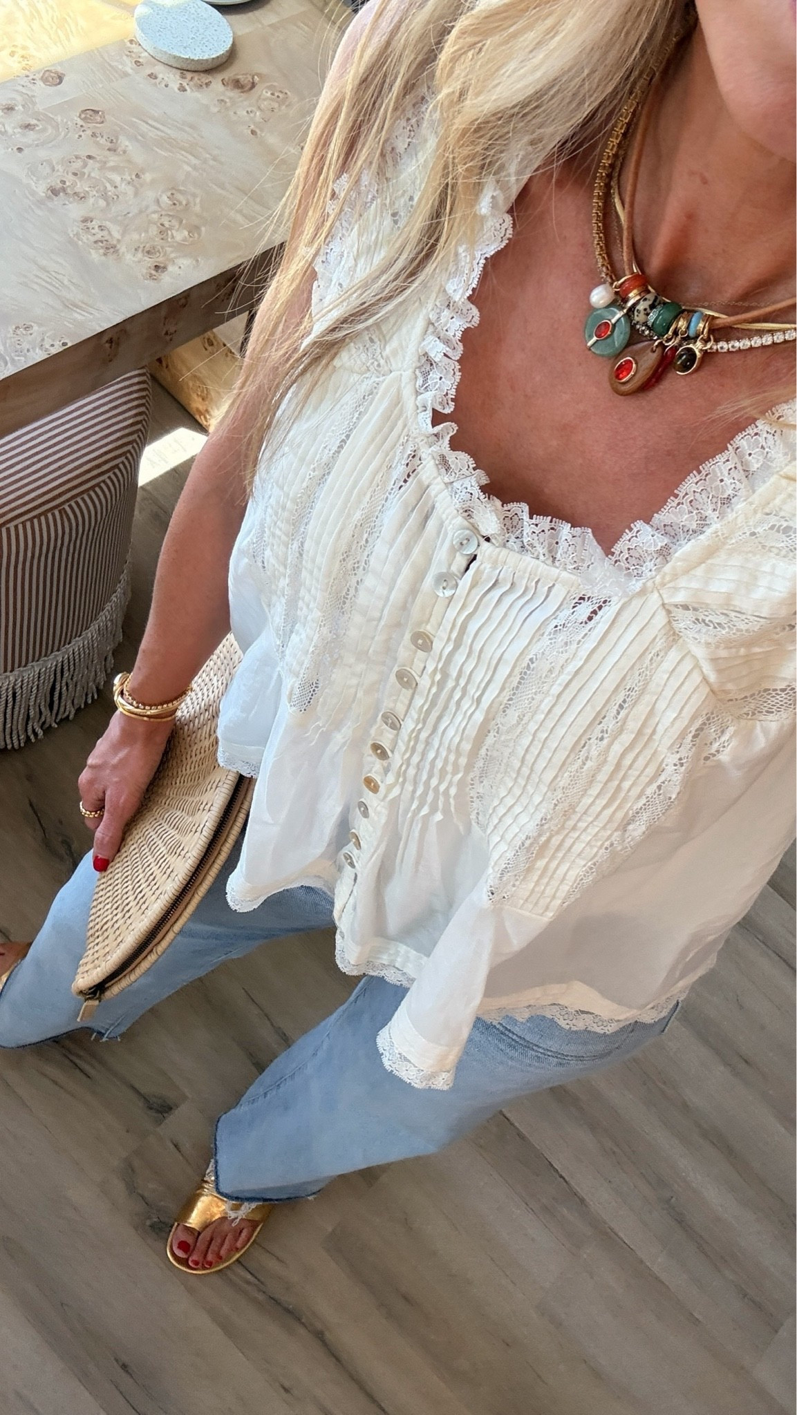 White lace tank + denim!

#LTKootd #LTKgrwm #LTKSeasonal