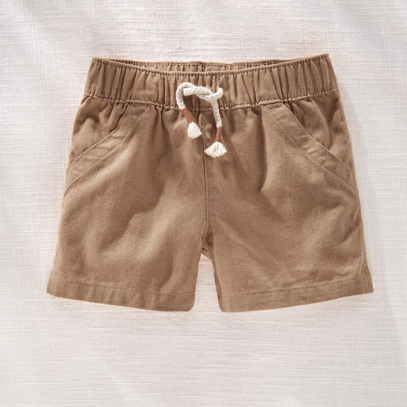 Baby Hilary Duff Pull-On Linen Shorts | Carter's