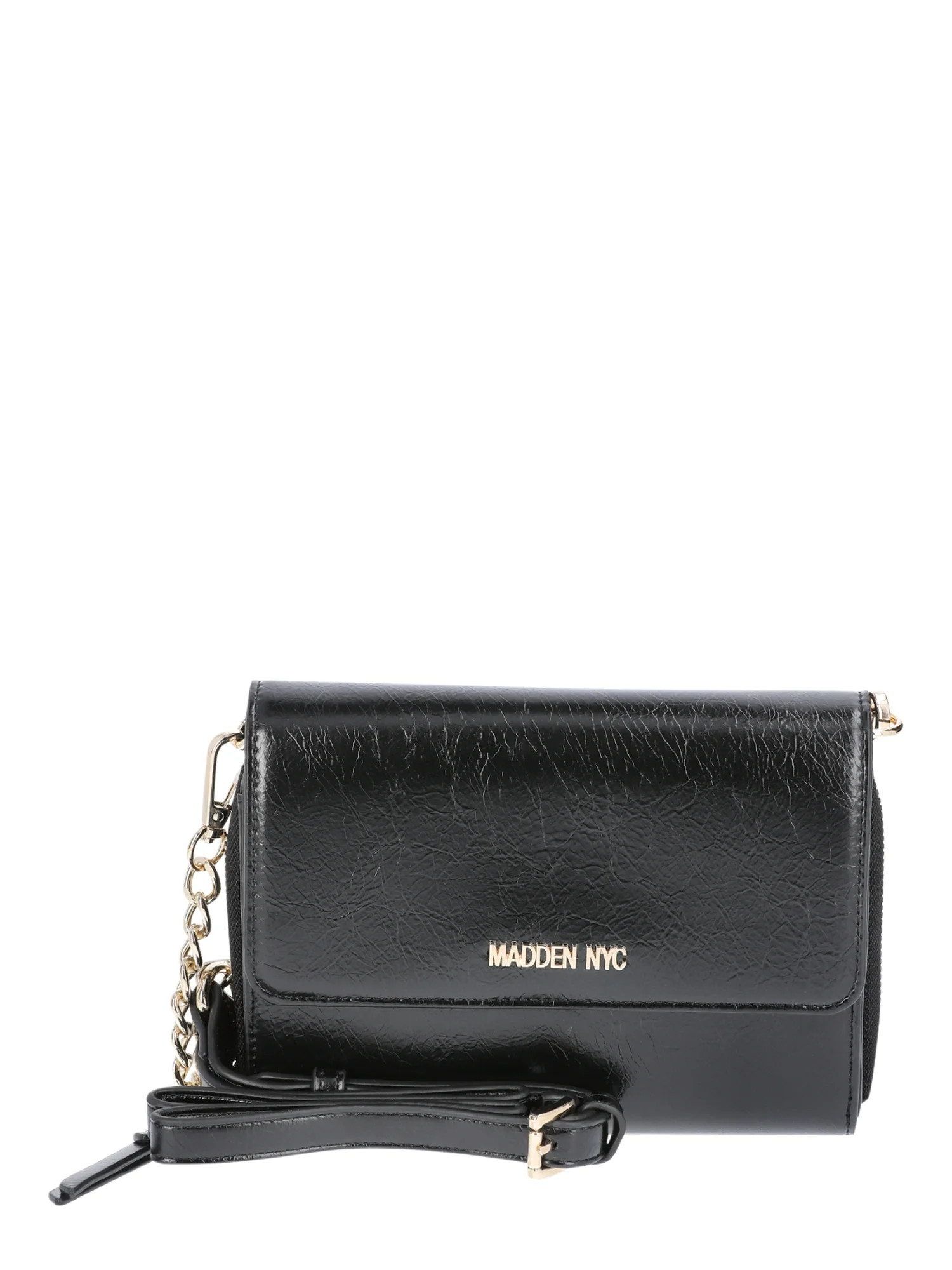 Madden NYC Women's Wallet Chain Crossbody, Black | Walmart (US)