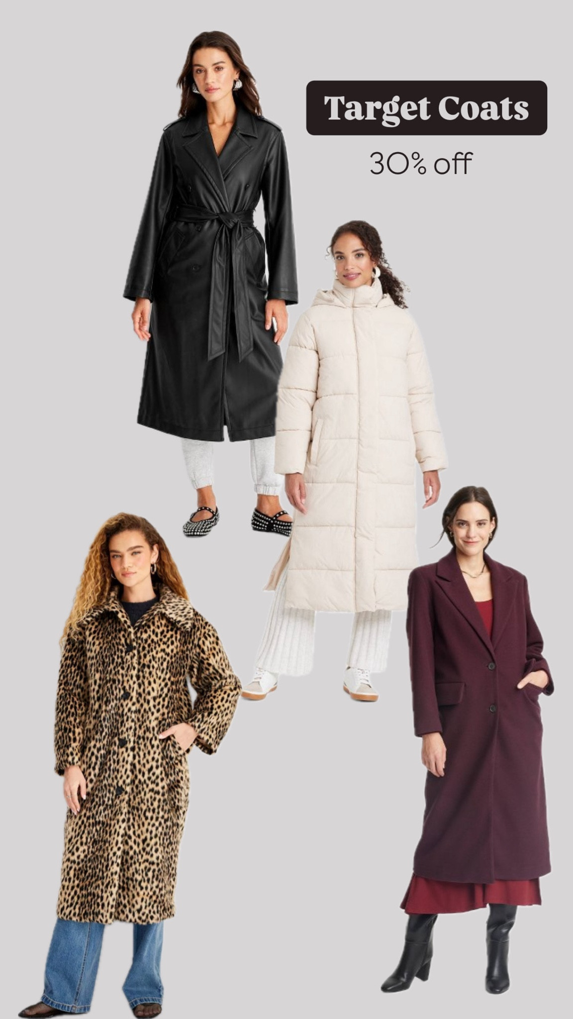 Long Coats 🧥 30% off at 🎯 

#LTKSeasonal #LTKFindsUnder50 #LTKSaleAlert