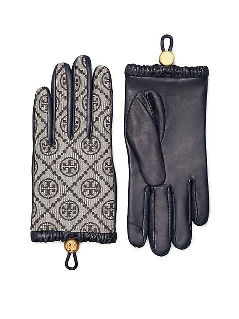 Tory Burch T Monogram Toggle Gloves | Saks Fifth Avenue