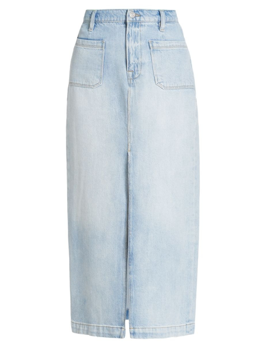 Le Bardot Denim Midi-Skirt | Saks Fifth Avenue