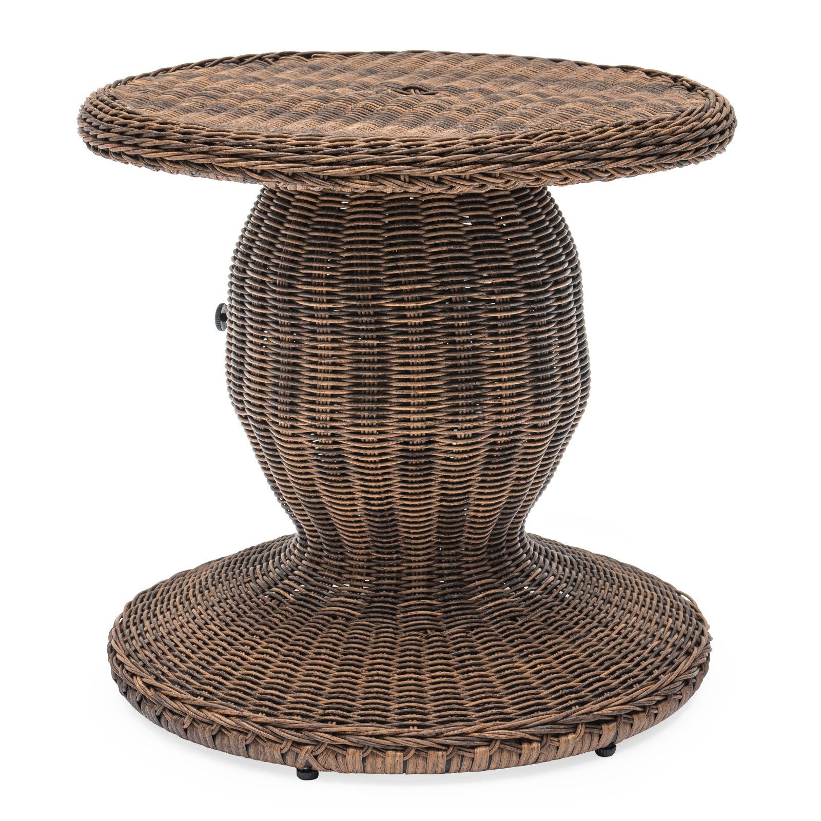 Belham Living Marquee Wicker Pedestal Patio Umbrella Side Table | Walmart (US)