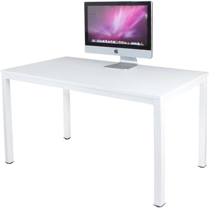 DlandHome 47 inches Medium Computer Desk, Composite Wood Board, Decent and Steady Home Office Des... | Amazon (US)