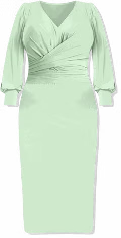 Cross Front Midi Dress | Eloquii