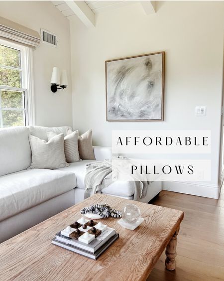 This 3-pack of neutral pillow covers are under $35! And the quality is amazing!