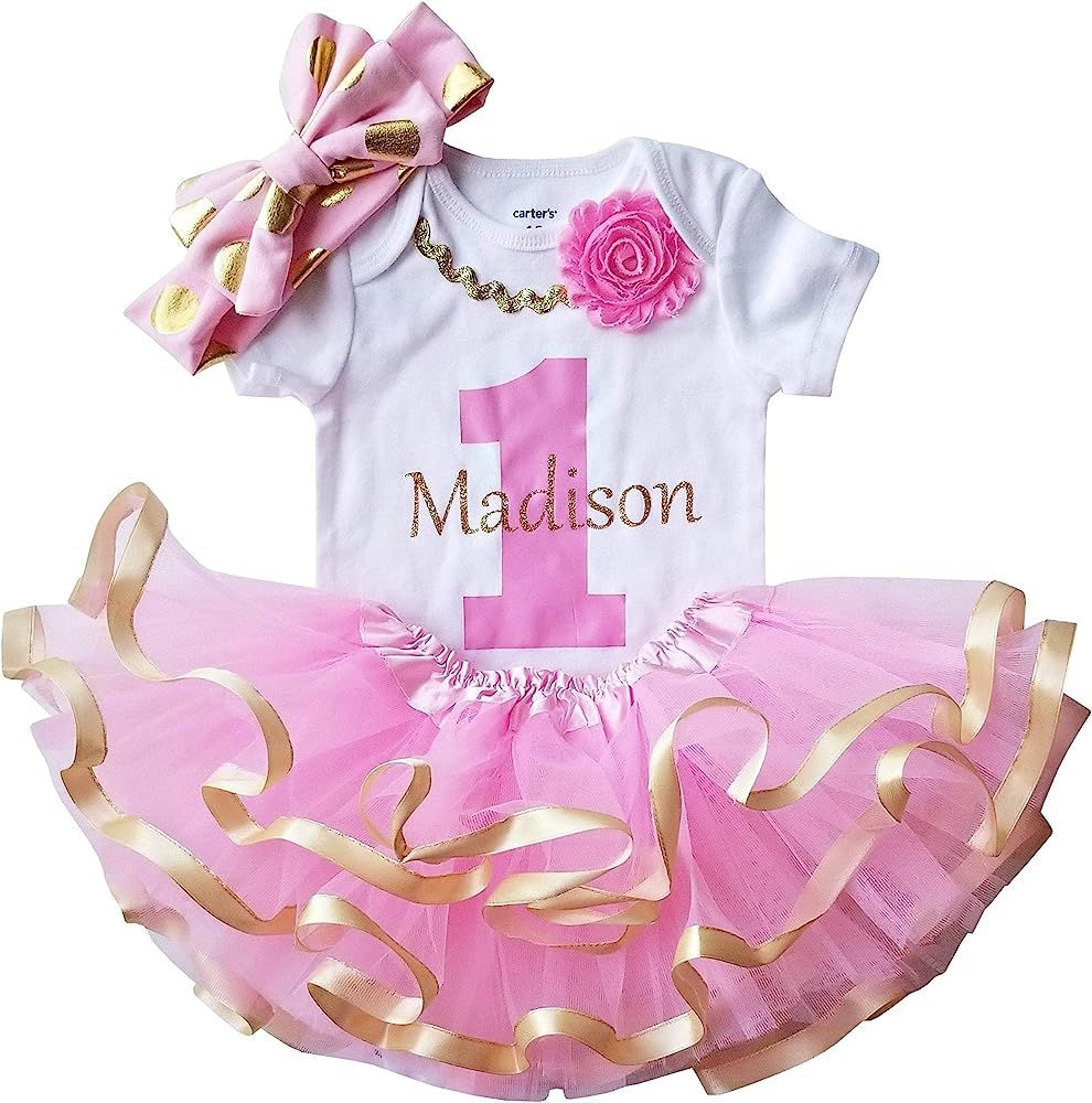 1st First 2nd Second Birthday Girl Outfit for Baby Birthday | Amazon (US)