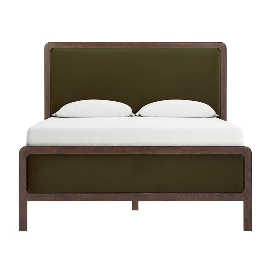 Tov Furniture Hella Forest Green Velvet Queen Bed | Amazon (US)