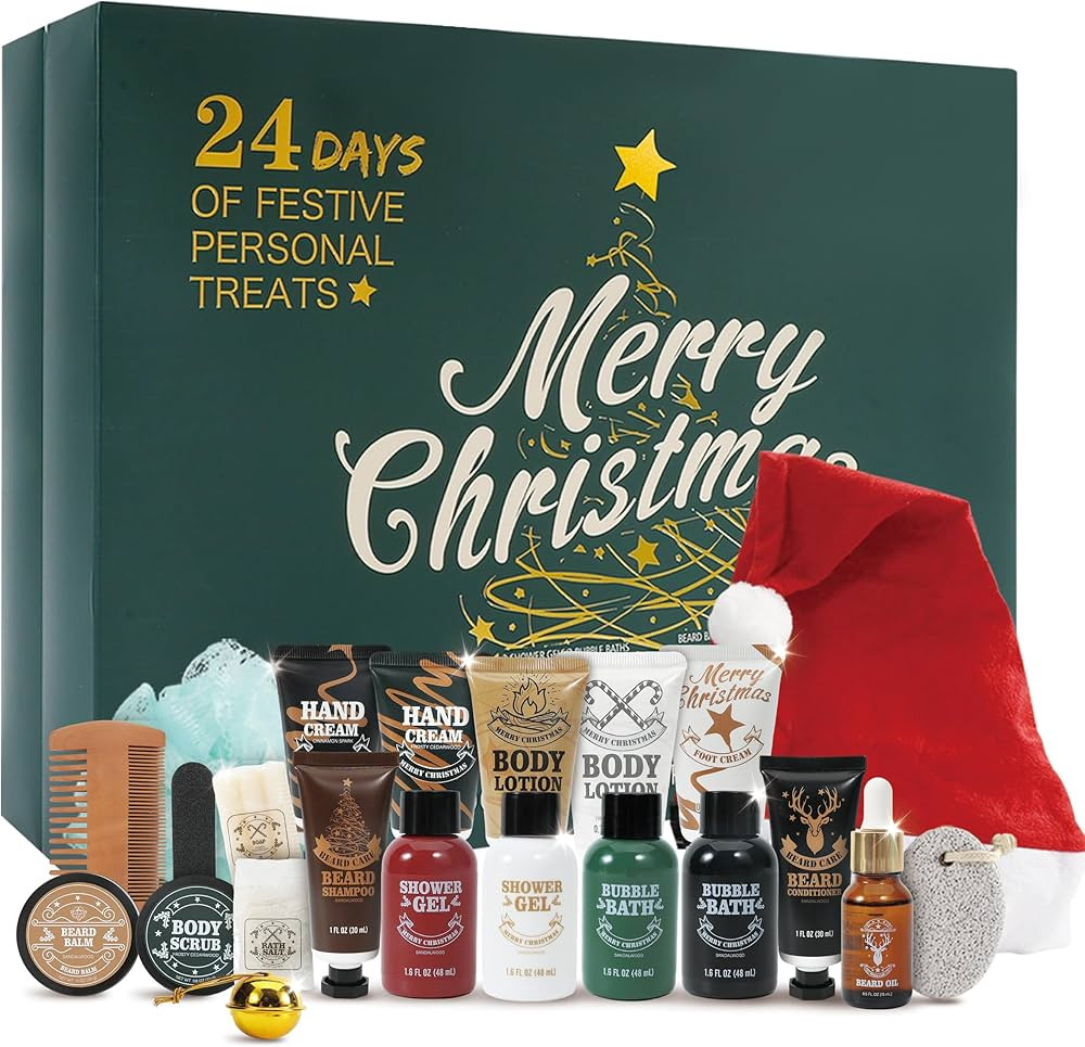 BODY & EARTH 2025 Advent Calendar for Men Christmas Holiday Gifts 24 Days of Countdown Calendar, ... | Amazon (US)