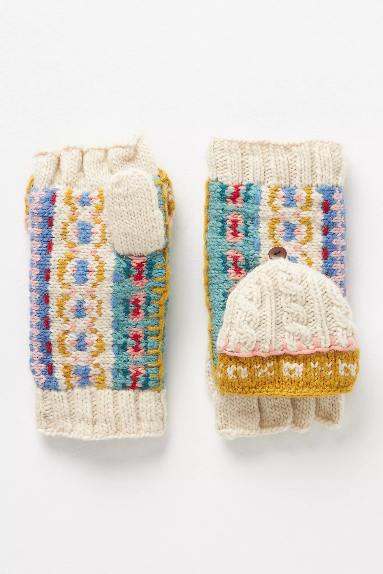 French Knot Hardwick Mittens | Anthropologie (US)