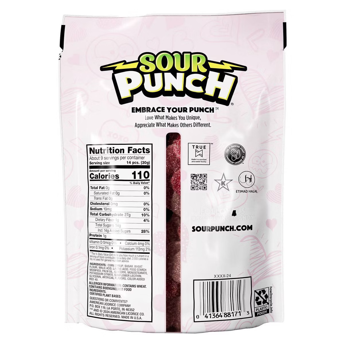 Sour Punch Valentine's Hearts Bag - 9oz | Target