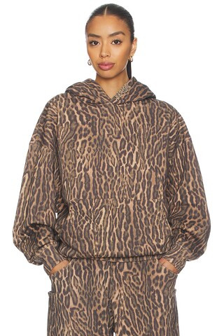 Ryan Barrel Sweatpant in Olive Leopard | Revolve Clothing (Global)