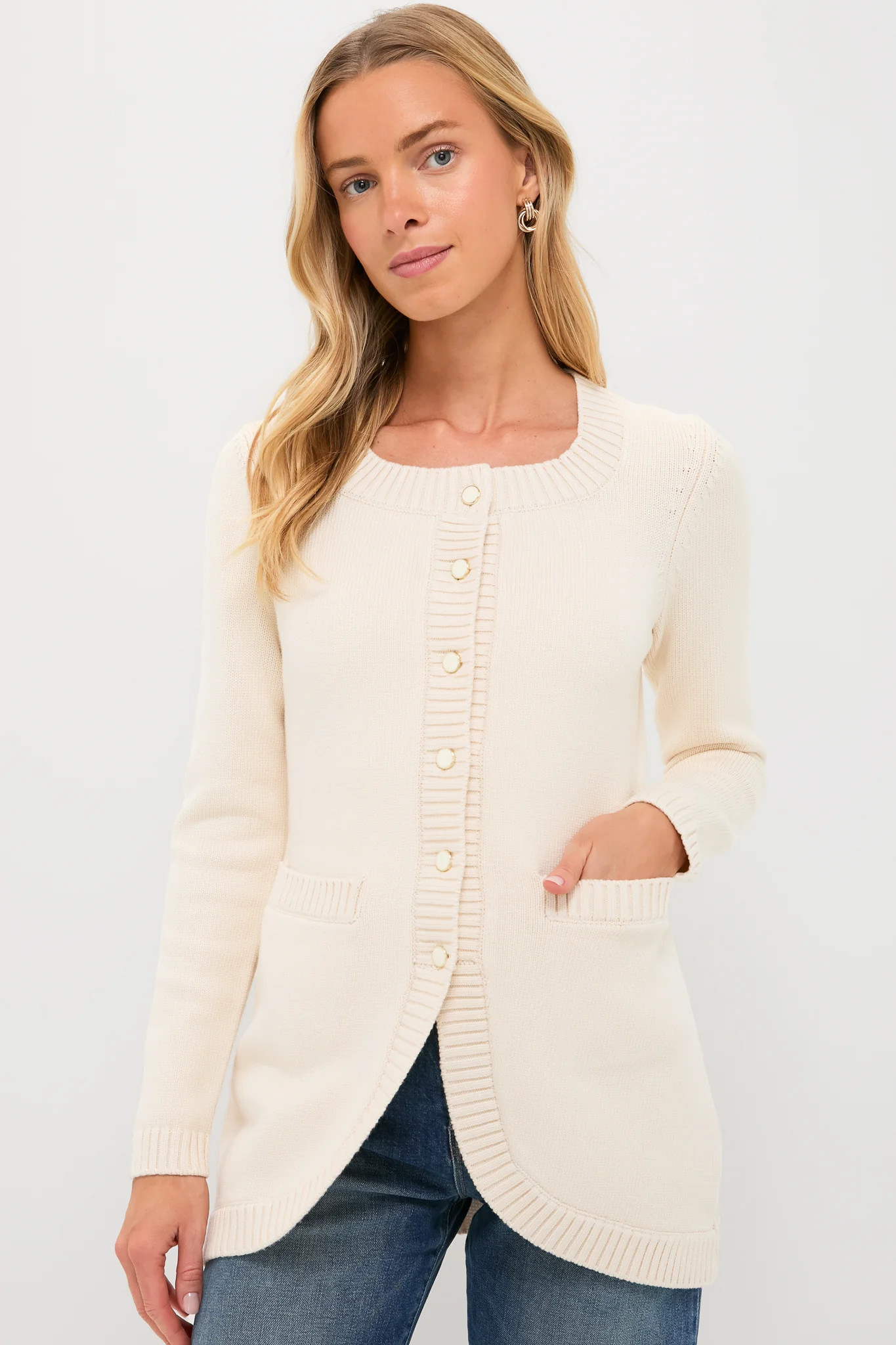 Cream Sabrina Cardigan | Tuckernuck (US)